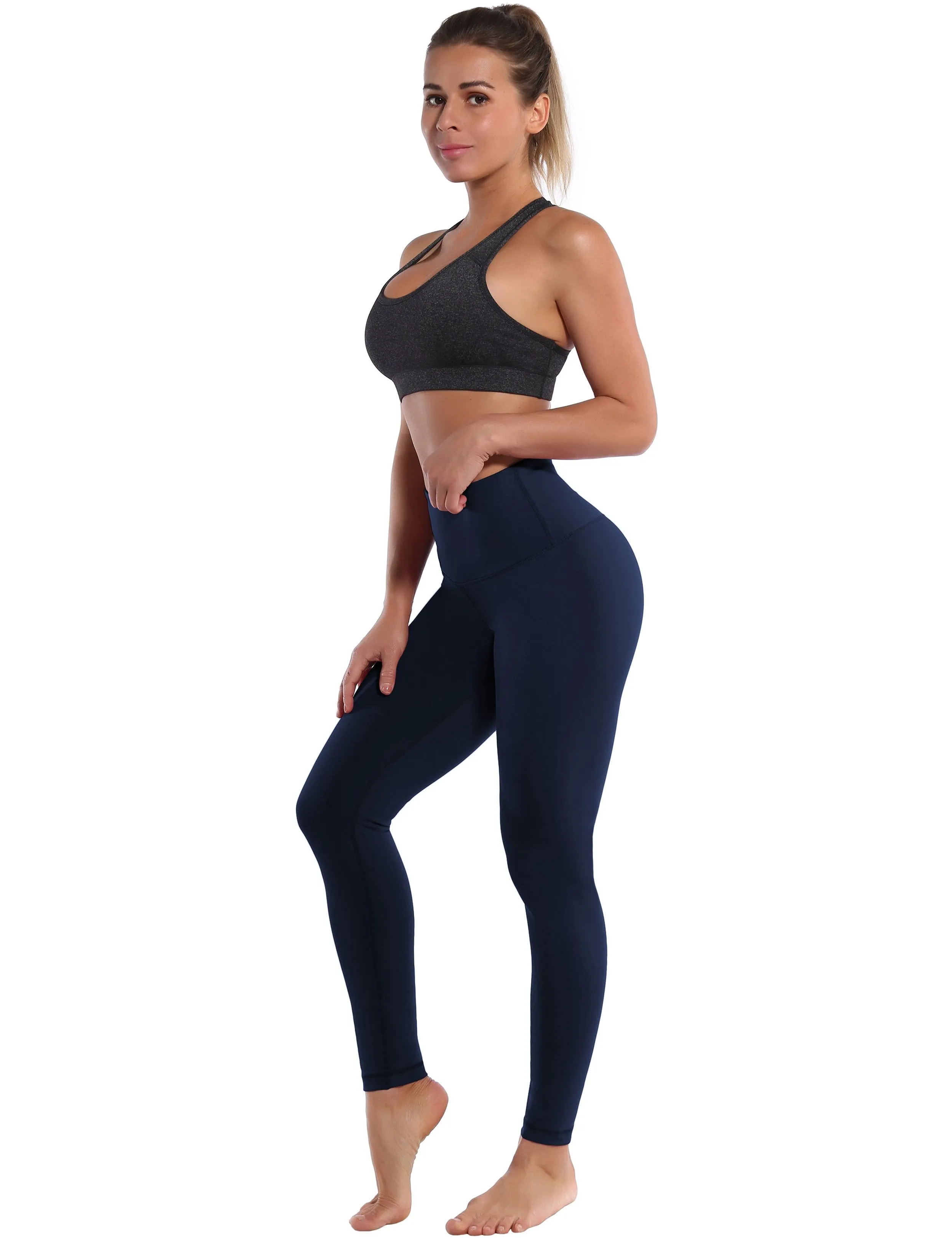 High Waist Yoga Pants darknavy ins