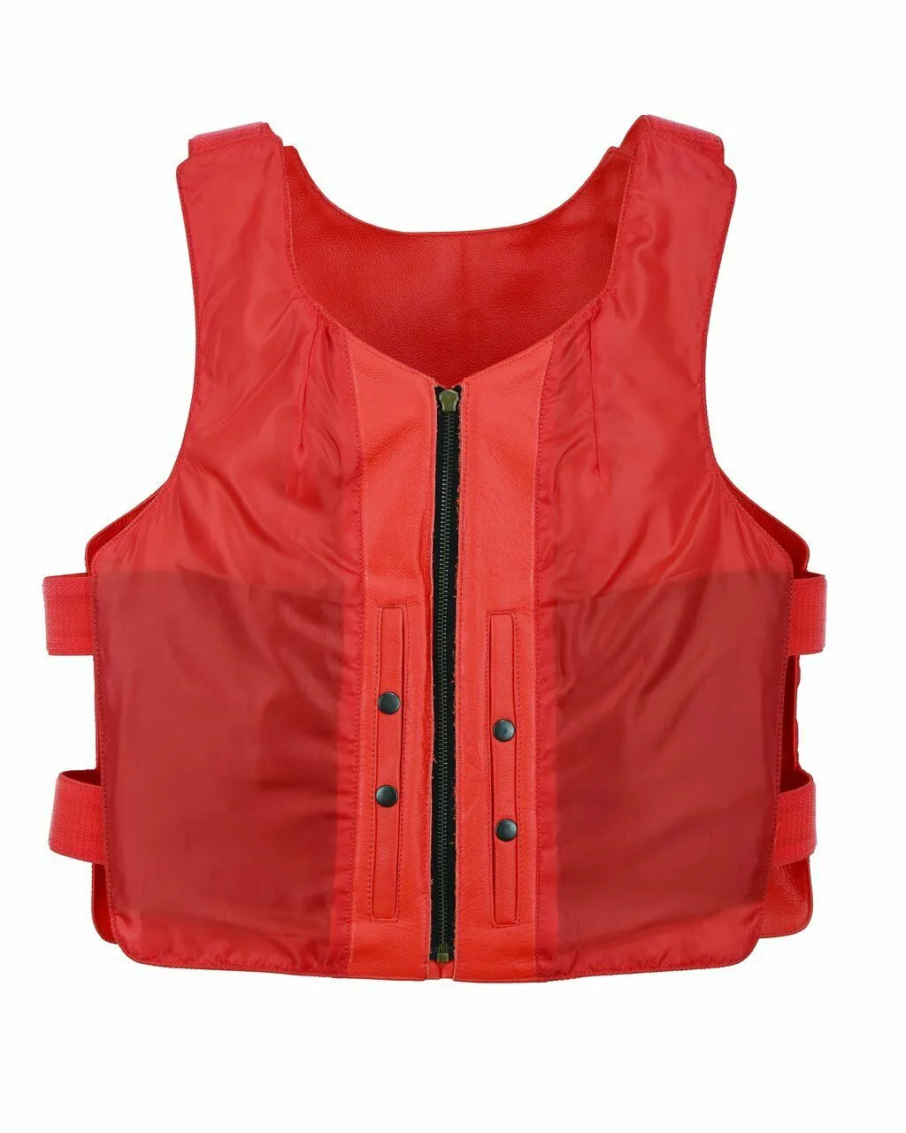 HL14945RED, Women Bulletproof Style Motorcycle Vest, Police - Swat Team,