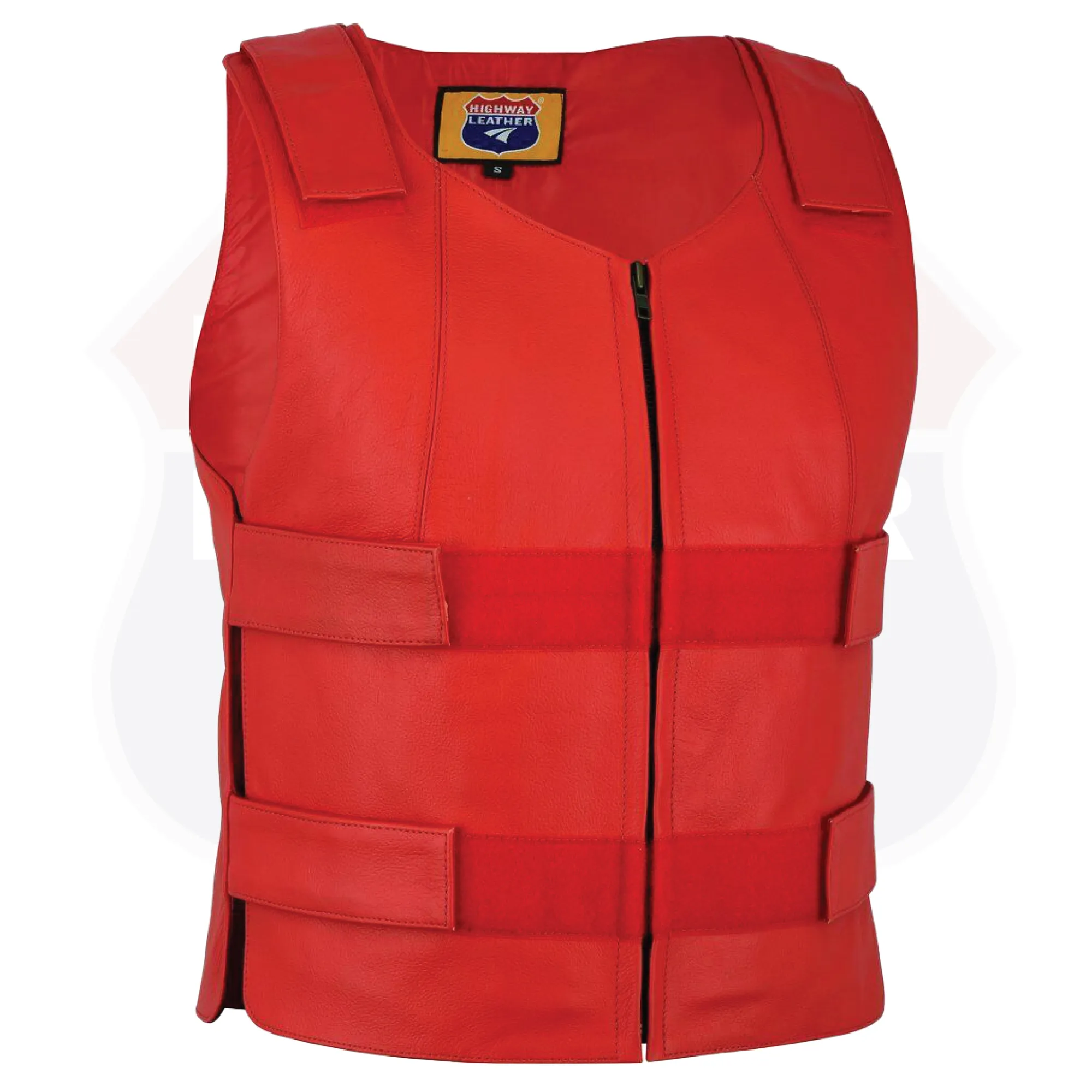 HL14945RED, Women Bulletproof Style Motorcycle Vest, Police - Swat Team,