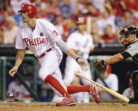 Hunter Pence "Extra Bases" (2011) Philadelphia Phillies Premium Poster Print - Photofile 16x20