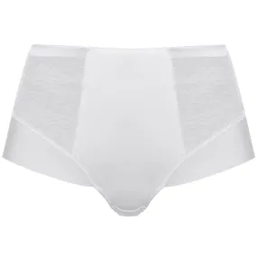 Illusion High Waist Brief Panty White - Fantasie