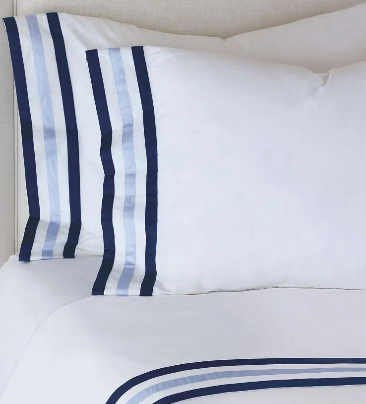 Indigo Ribbon Trim Sheet Set