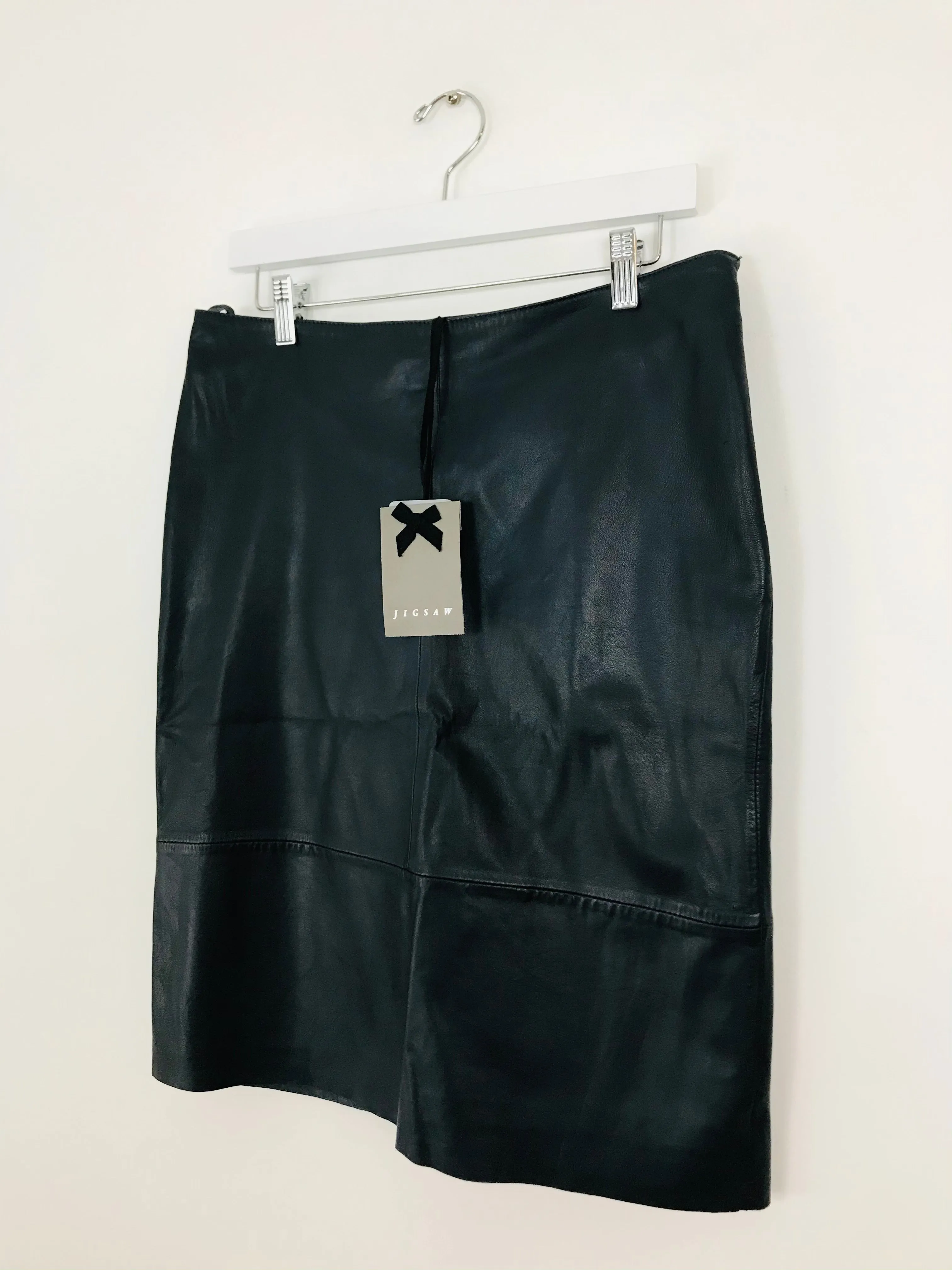 Jigsaw Women’s Leather Pencil Skirt NWT | UK12 | Black