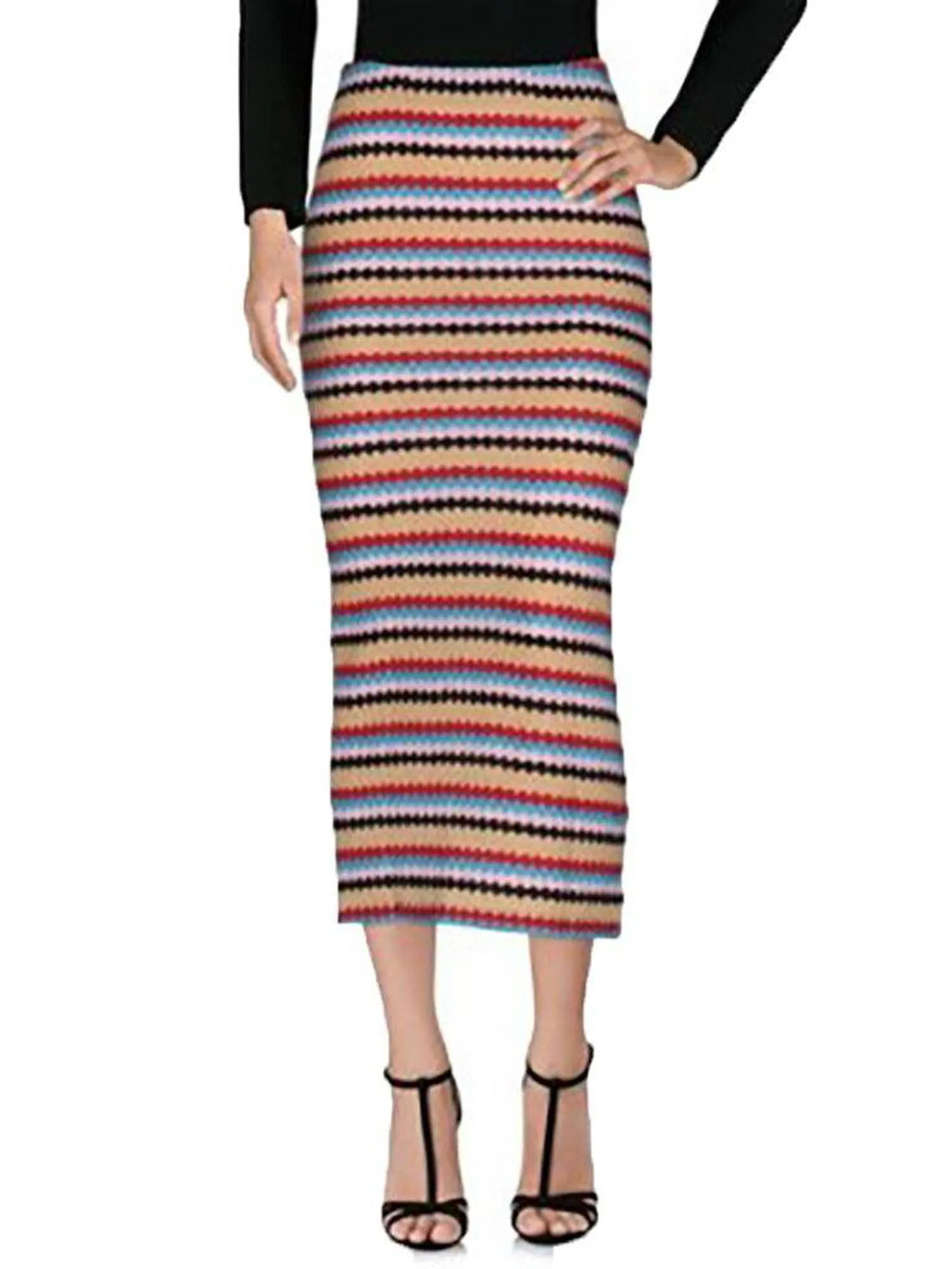 Jovonna London Knit Stripe Skirt