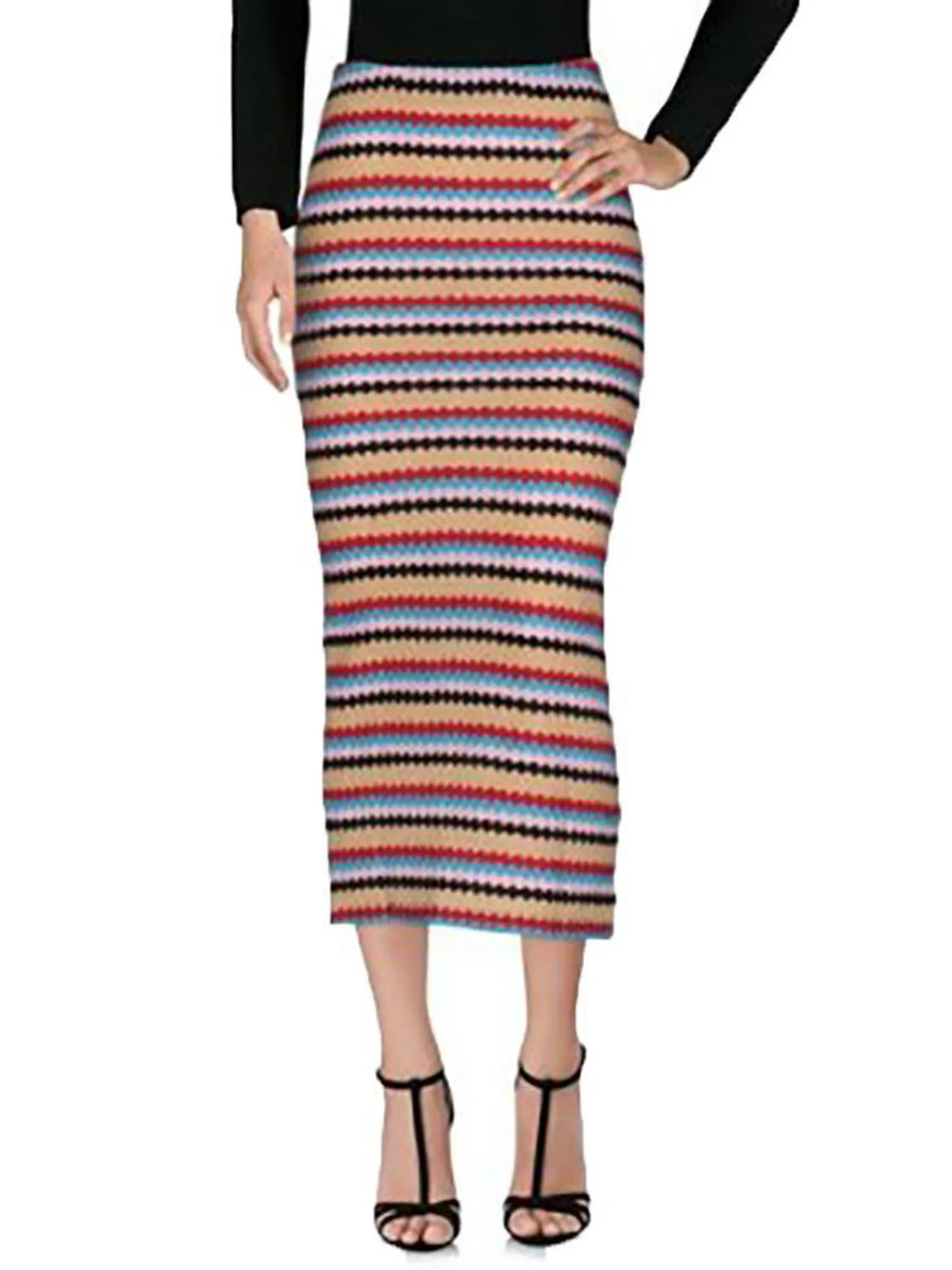 Jovonna London Knit Stripe Skirt