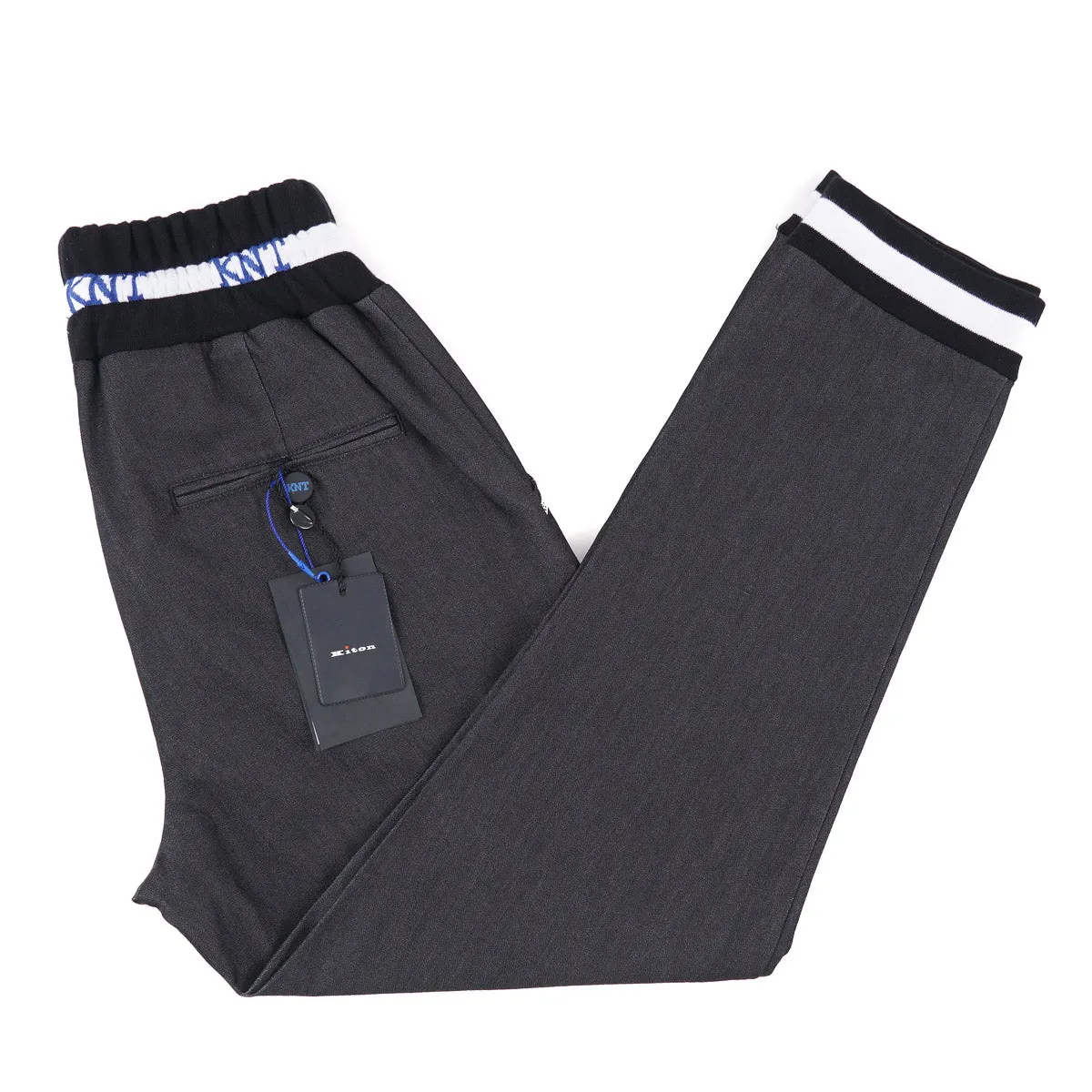 Kiton KNT Charcoal Denim Jogger Pants