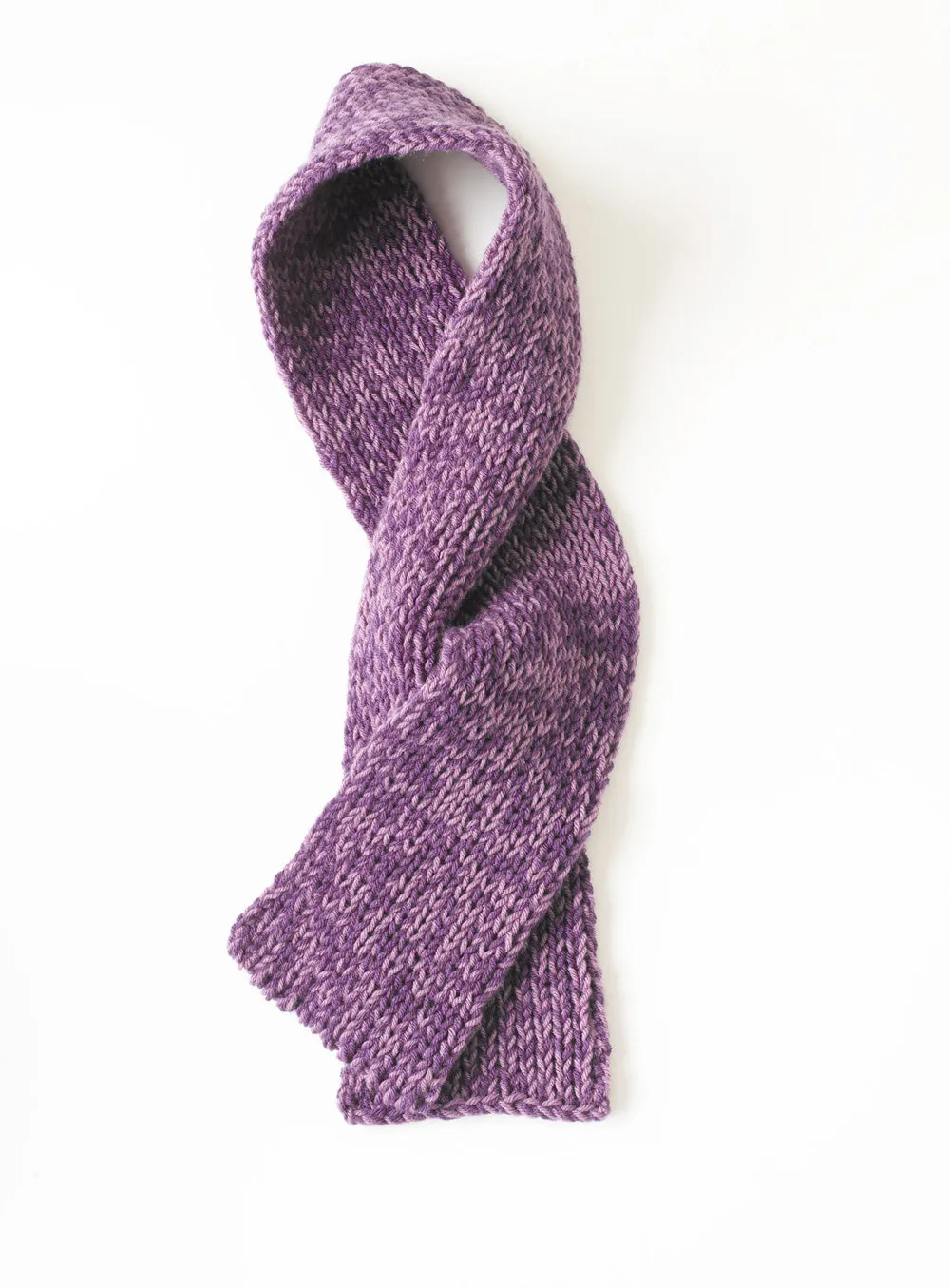 Loom Double Knit Grape Arbor Scarf