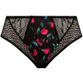 Lucie High Waist Brief Rock N Rose Print - Elomi