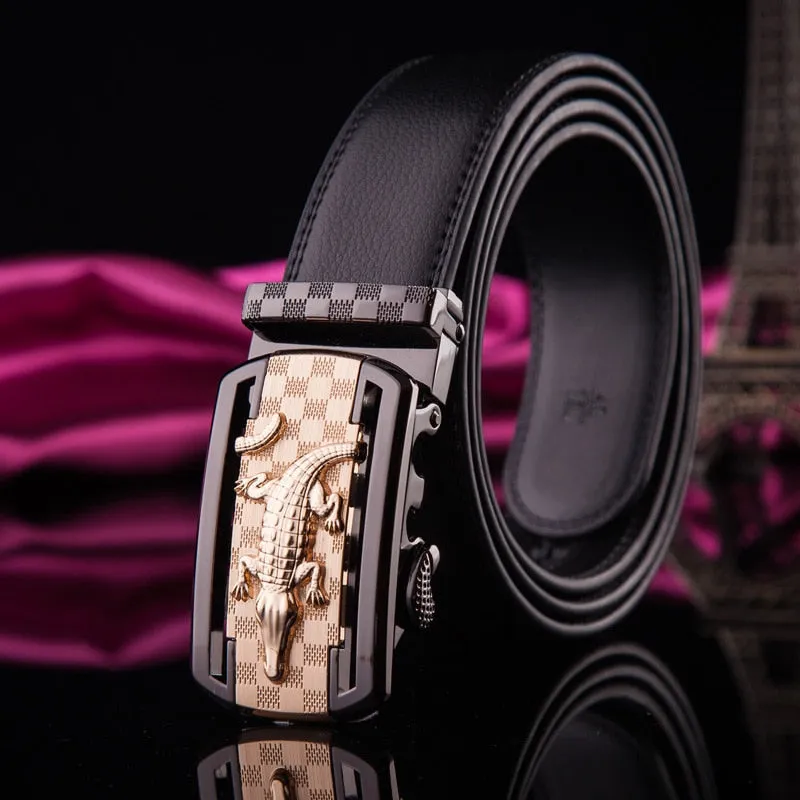 Luxury Exotic Leather Waist Strap Belt