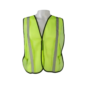 LVM-S/OVM-S ANSI Non-Rated Mesh Safety Vest - 1" Silver Reflective Tape