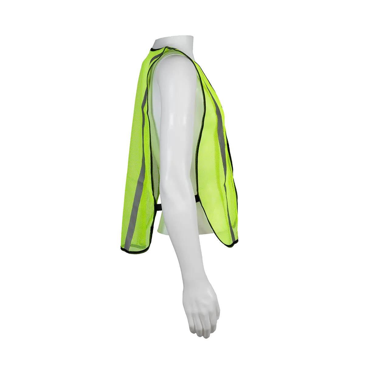 LVM-S/OVM-S ANSI Non-Rated Mesh Safety Vest - 1" Silver Reflective Tape