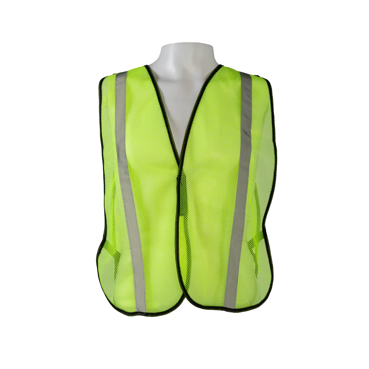 LVM-S/OVM-S ANSI Non-Rated Mesh Safety Vest - 1" Silver Reflective Tape