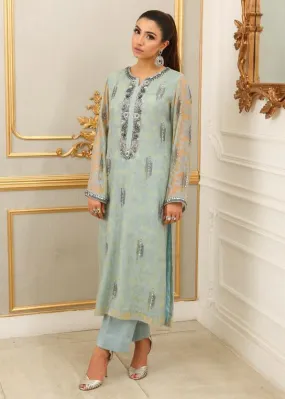 Maheen Trends - Teal Blue Flower - 2 Piece