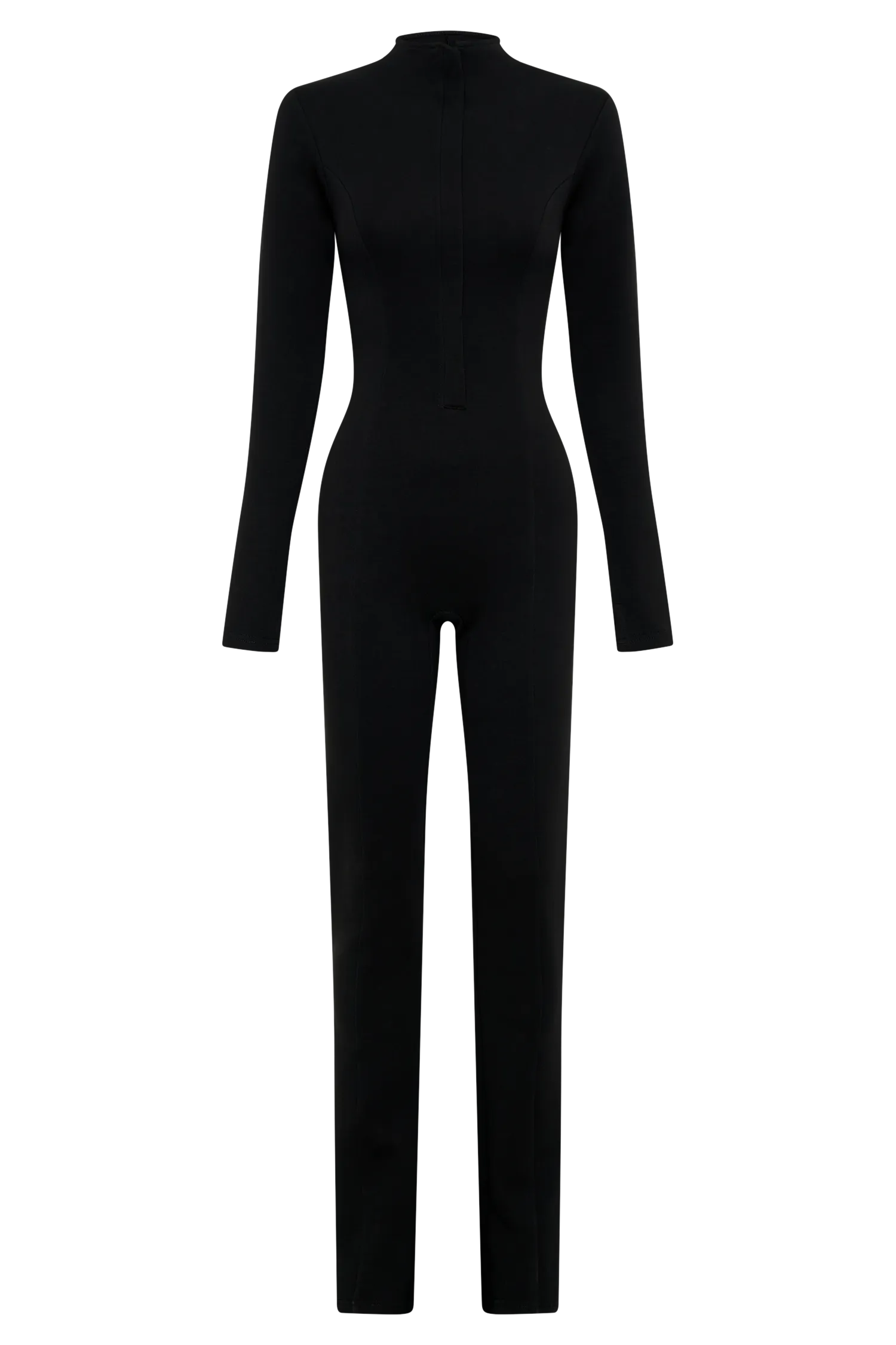 Margaery Scuba Jersey Jumpsuit - Black