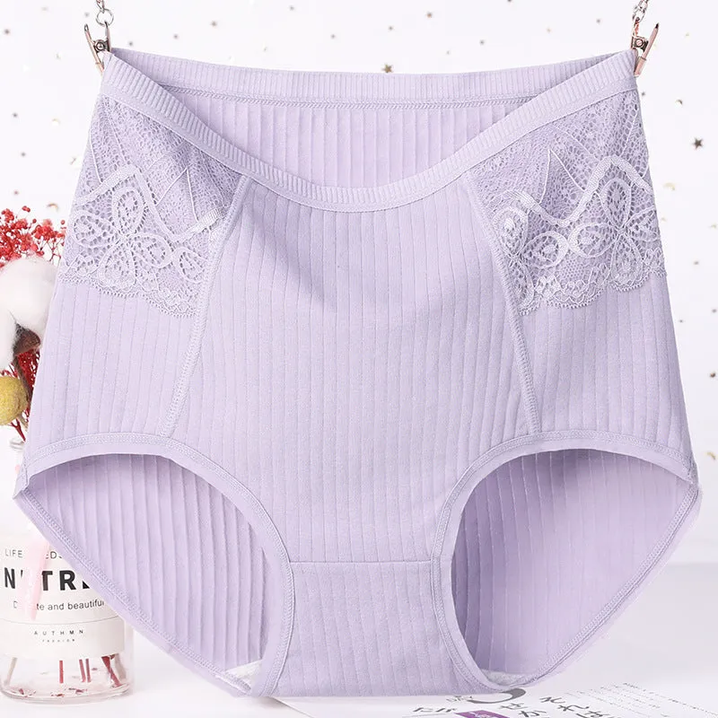 Middle-aged Mother Women's High-waist Micro-abdomen Panties