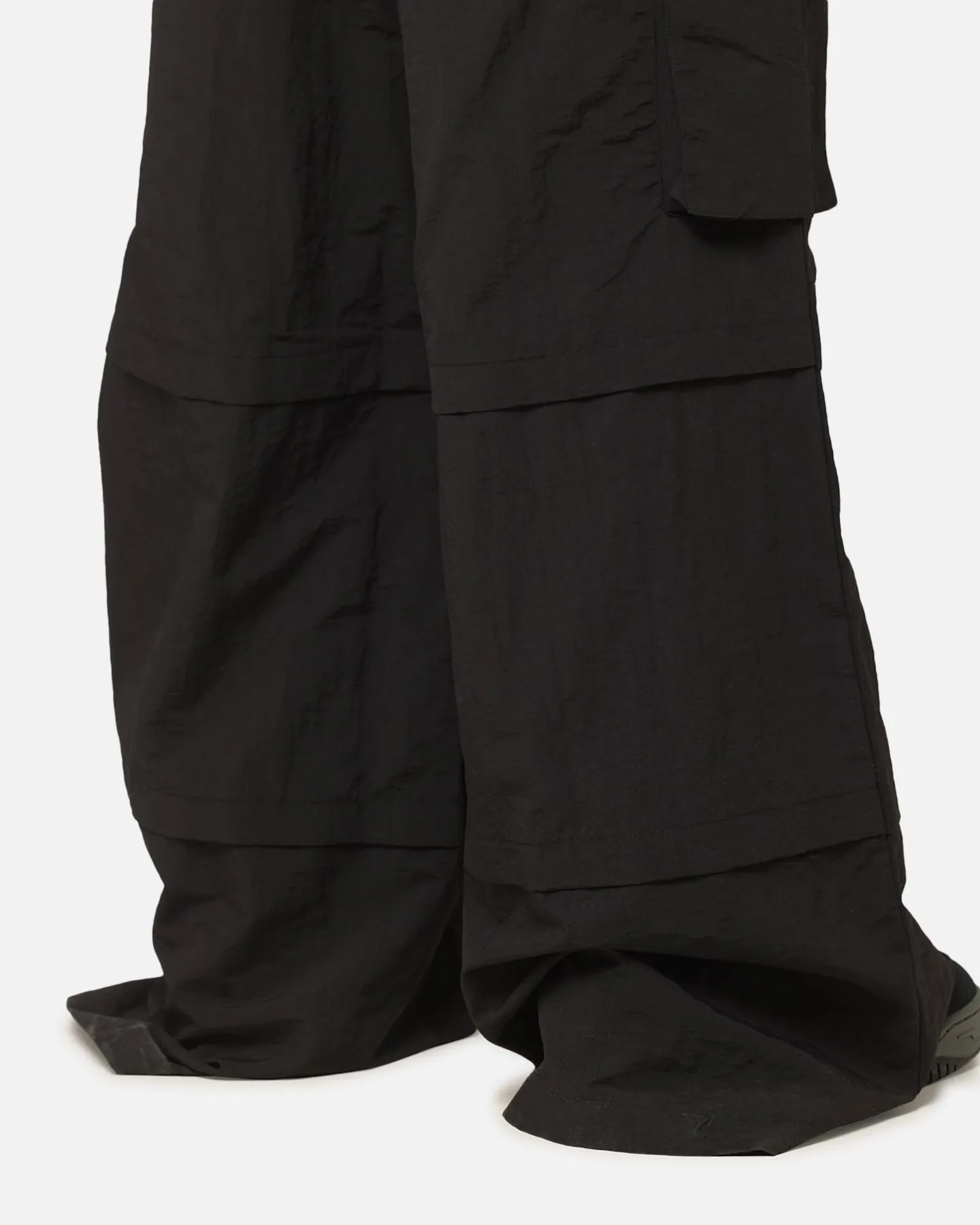 MNML Nylon Rave Cargo Pants Black