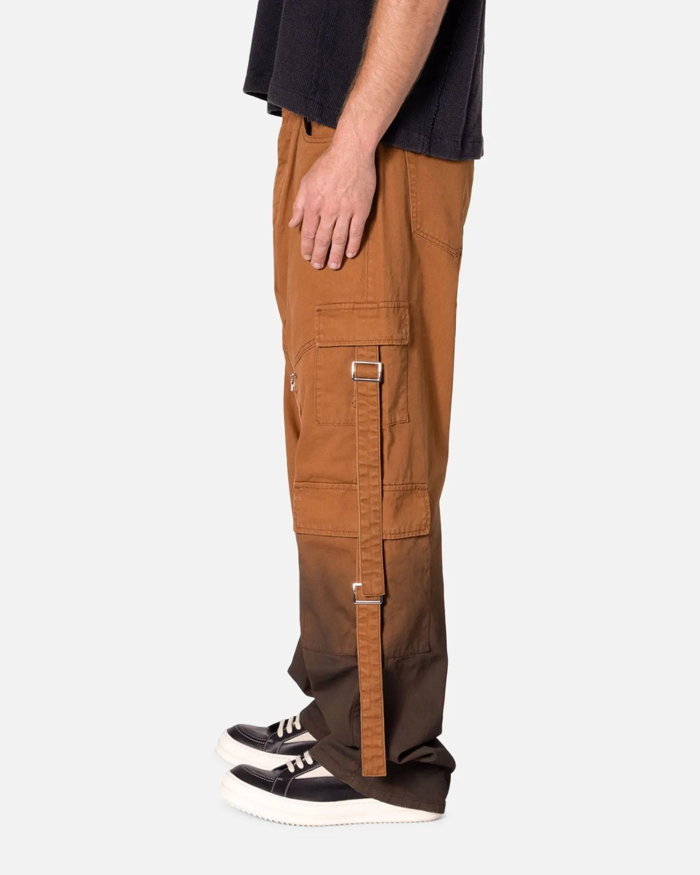 MNML Ultra Baggy Locomotive Denim Pants Brown