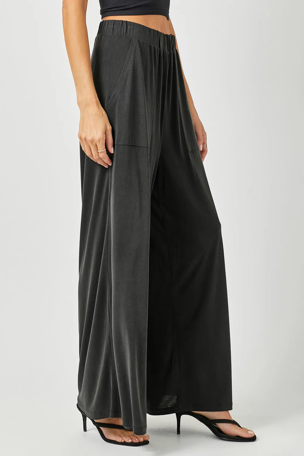 Modal Wide Leg Pants