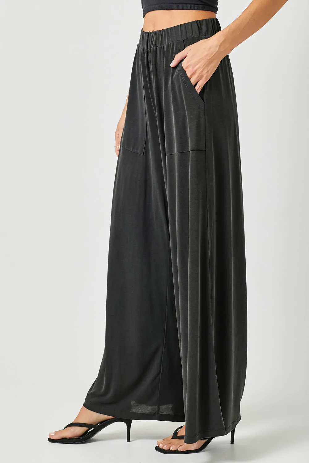 Modal Wide Leg Pants