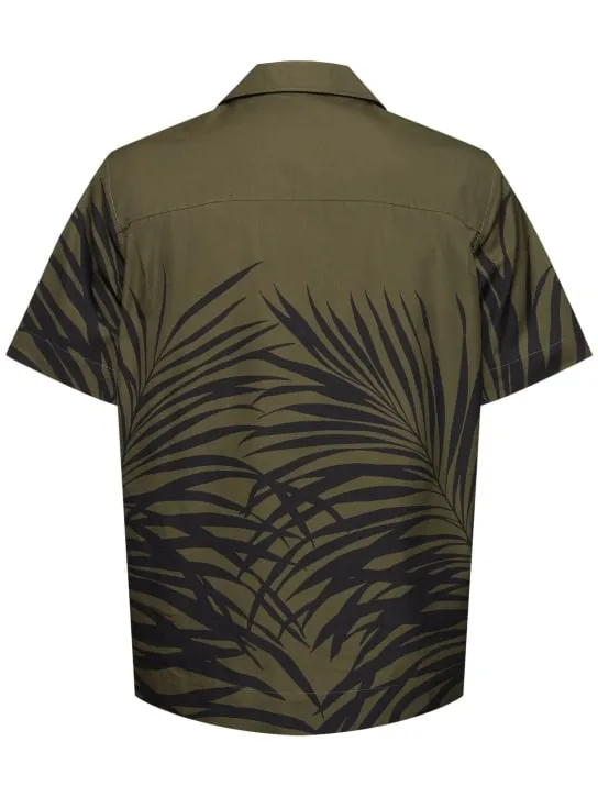 Moncler   Ferns printed cotton shirt 