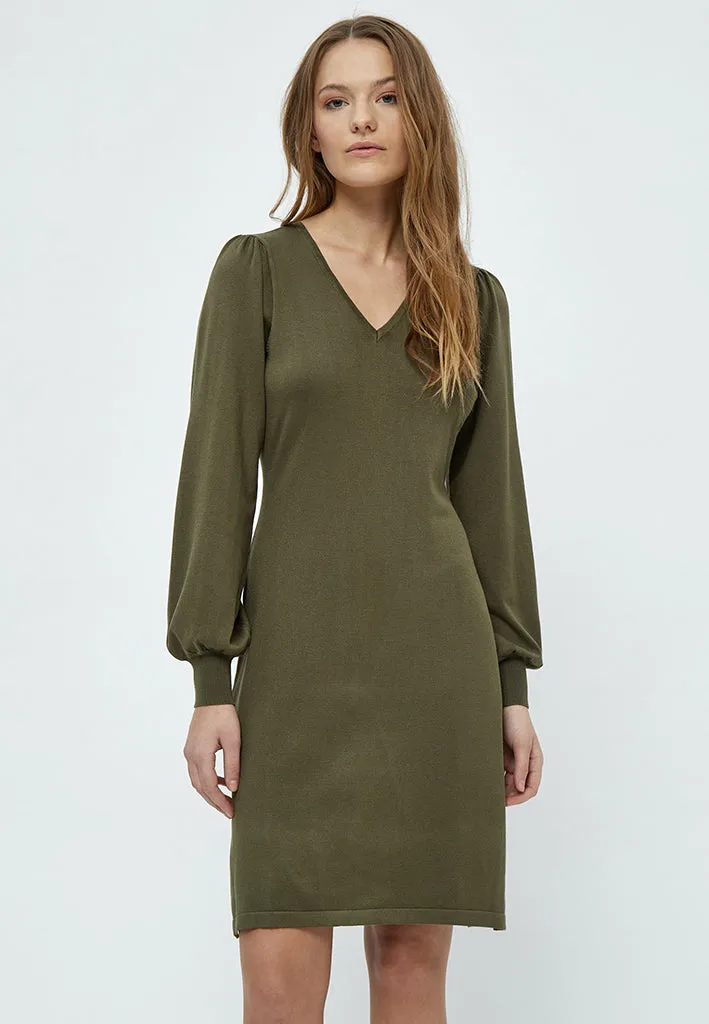 MSAstrid Short Knit Dress - Ivy green