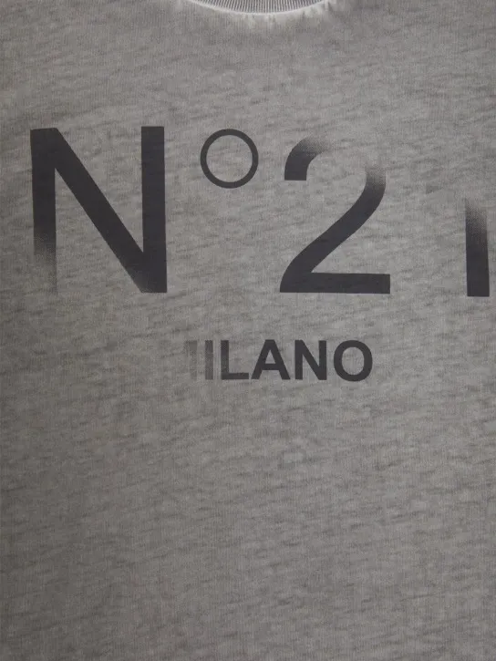 N°21   Printed cotton jersey t-shirt 