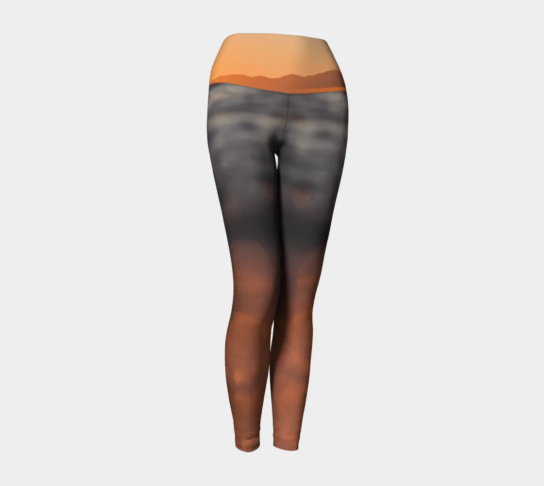 Ocean Sunset Fashion   Yoga Leggings