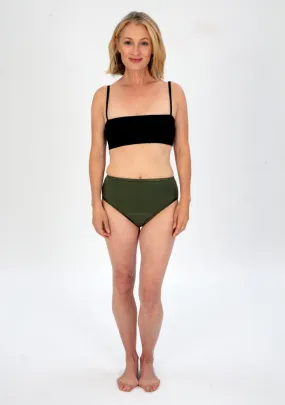 Olive High Waisted Period Pant - Light to Moderate Absorbency