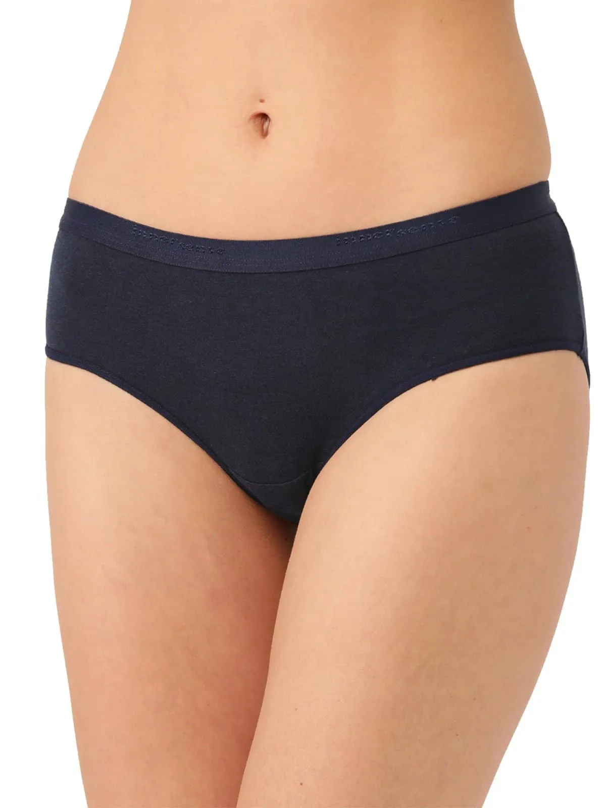 Organic Cotton Antimicrobial  High waist Hipster (Pack Of 2)-ISP002-Mauve_Navy-