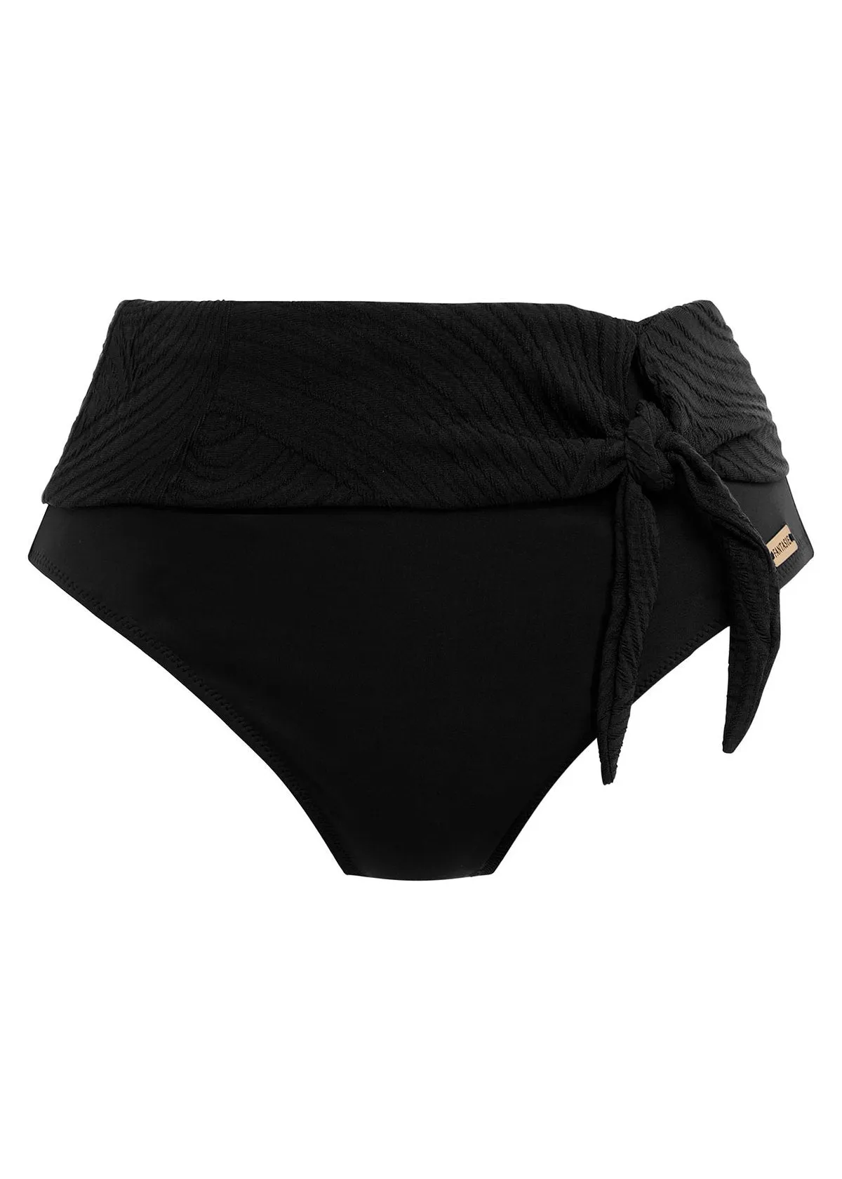 Ottawa Black High Waist Bikini Brief, Special Order S - 2XL