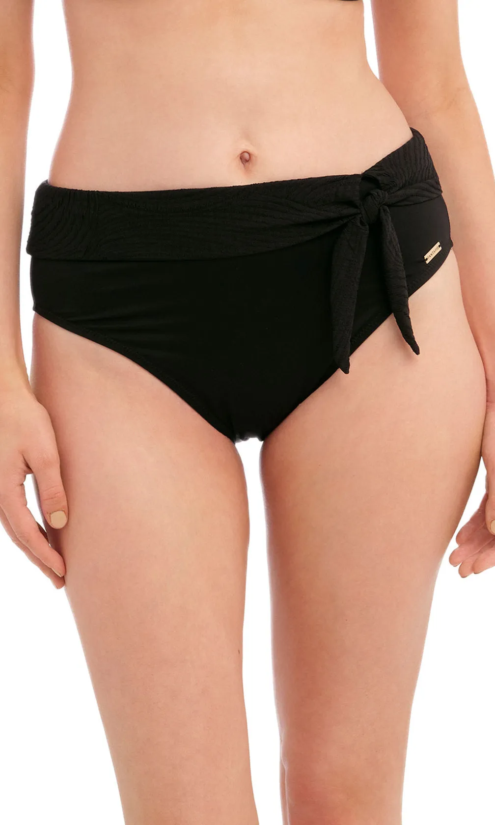 Ottawa Black High Waist Bikini Brief, Special Order S - 2XL