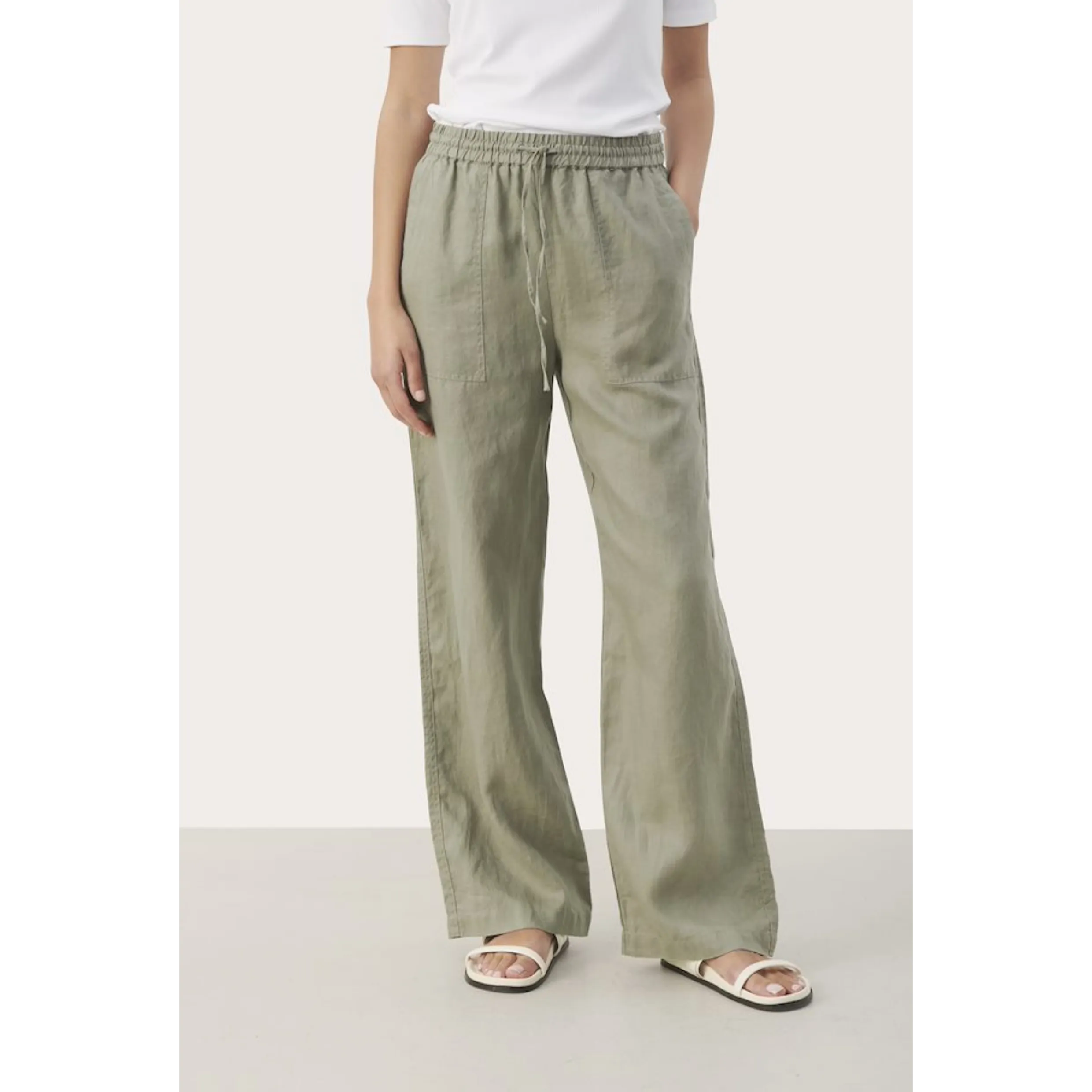 Part Two EniolaPW Trouser In Vetiver 8455