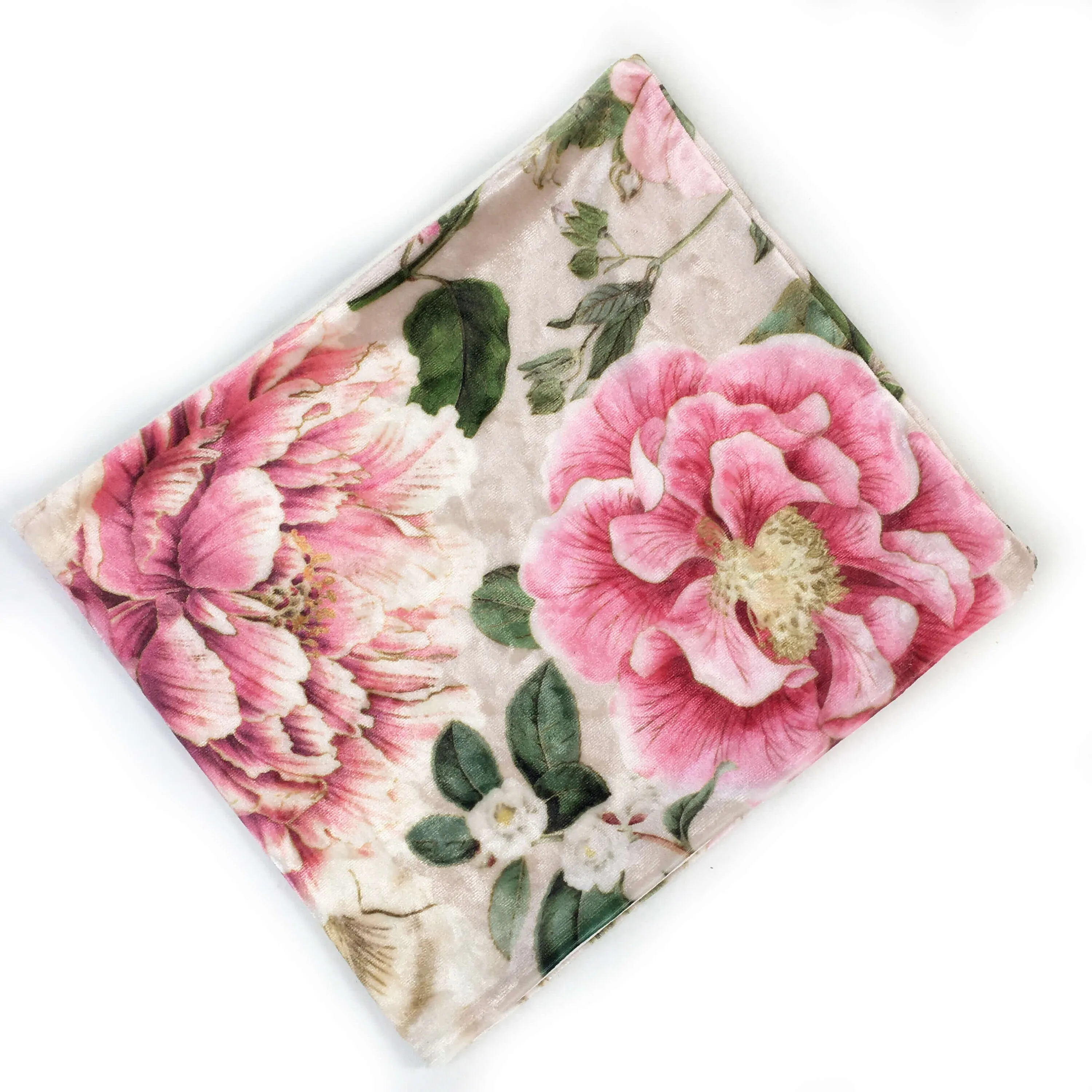 Peony Floral, Versatile Scarf, Headband, HatBand, Neck Warmer, Washable, Ladies Scarf, Velour Scarf, Designer Gaiter,Velour/Silky Soft Knit