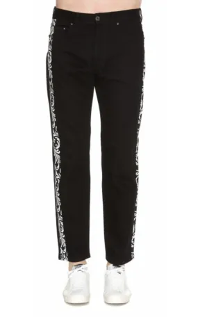 Printed Detail Jeans