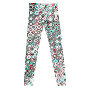 Retro Geometric Men’s Leggings – Bold Patterned Pants for a Unique, Stylish Look