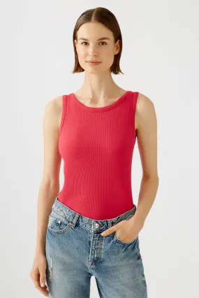 Ribbed Vest - Pink