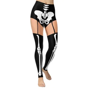 Skeleton Shorts Yoga Leggings