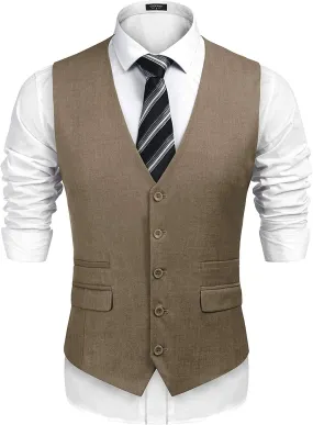 Slim Fit Business Suit Vest (US Only)