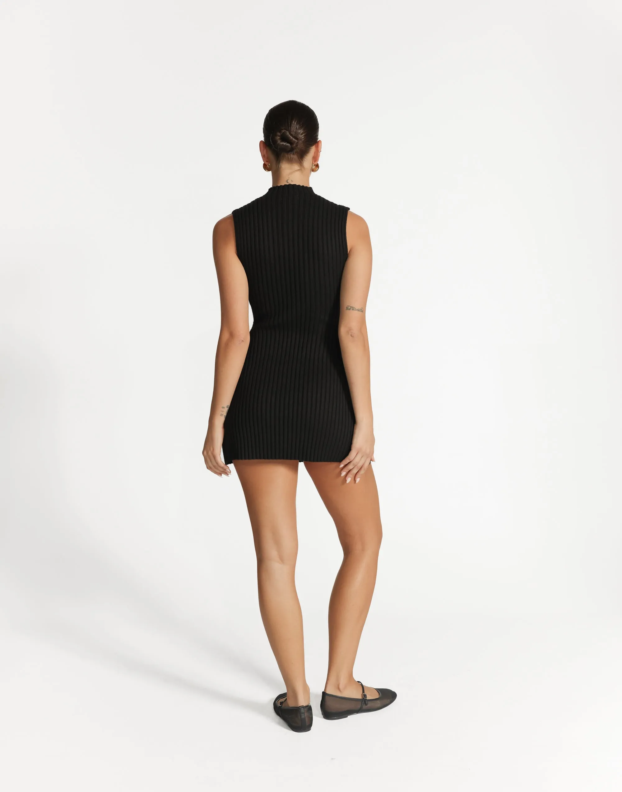 Sloan Mini Dress (Black)