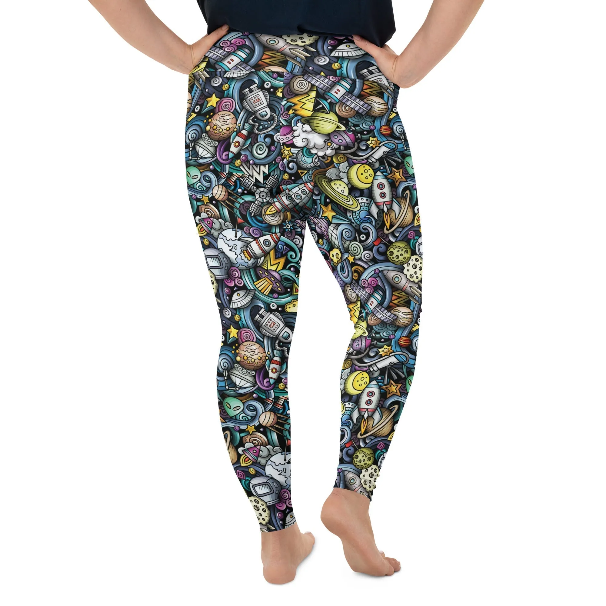 Space Travel Plus Size Leggings