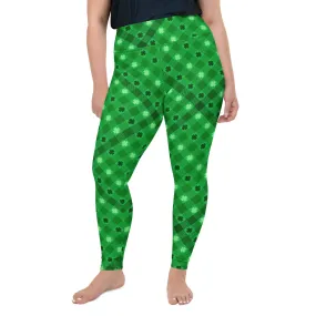 St. Patrick's Day Plaid Plus Size Leggings