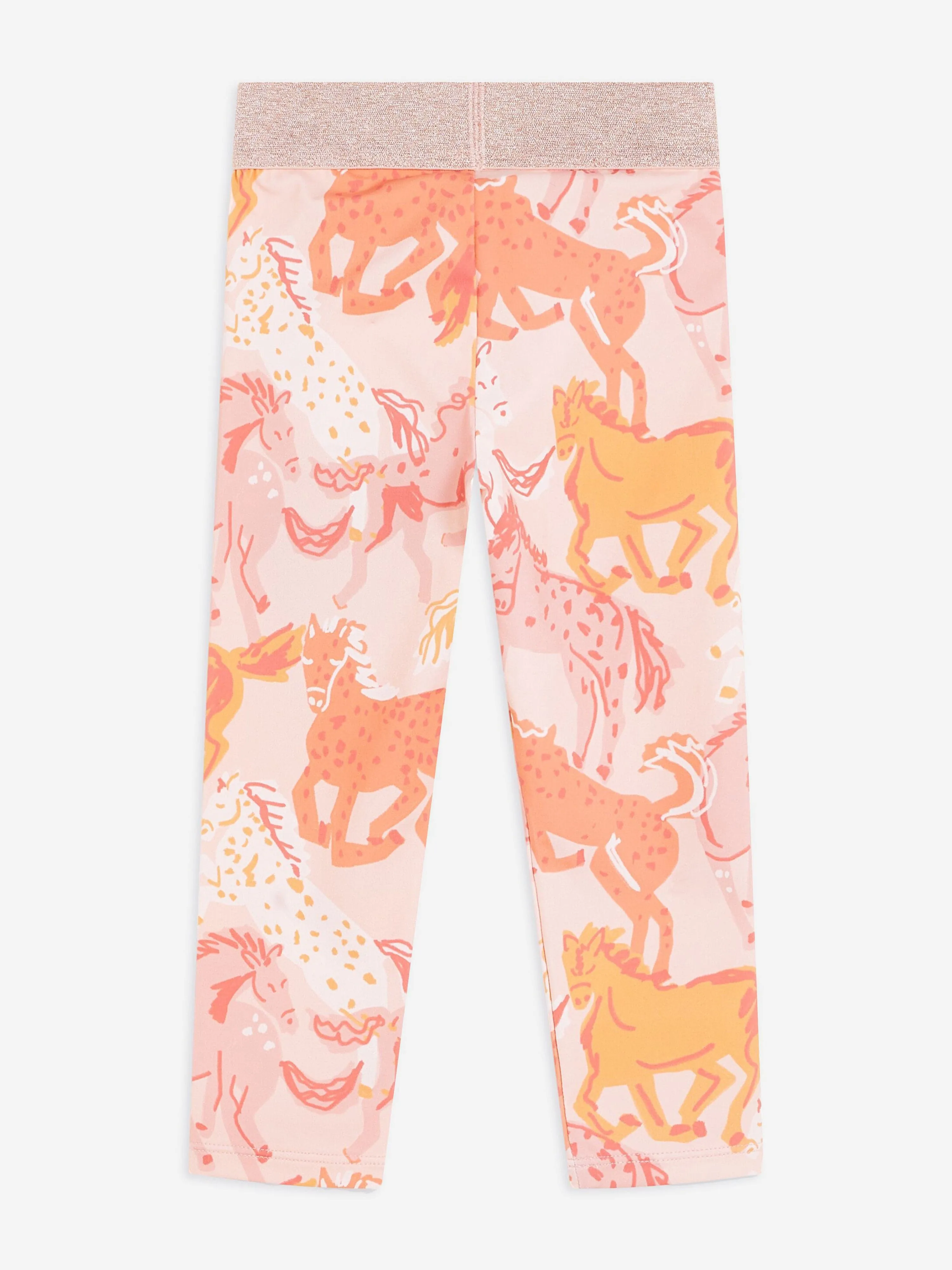 Stella McCartney Girls Horse Leggings in Pink