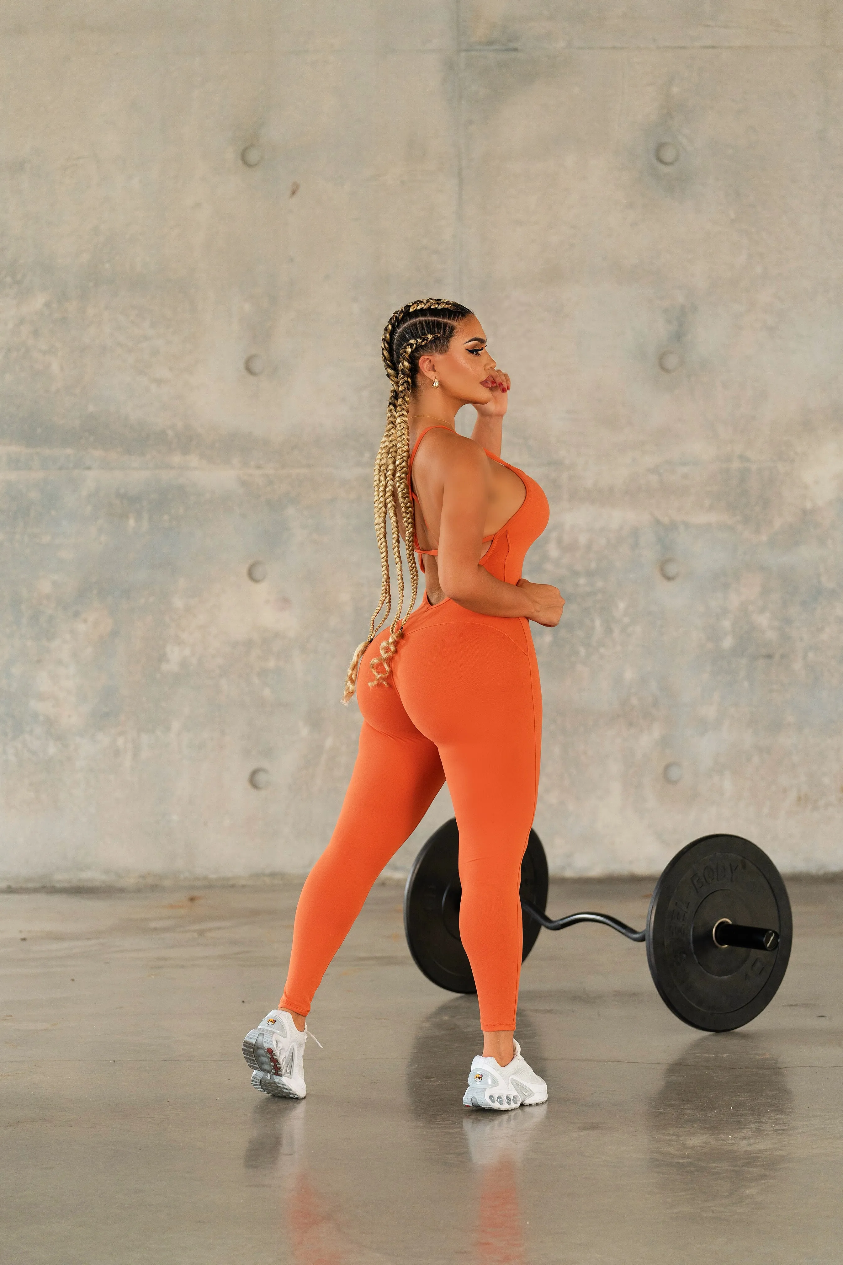 Super Fit Jumpsuit (ORANGE)