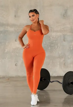 Super Fit Jumpsuit (ORANGE)