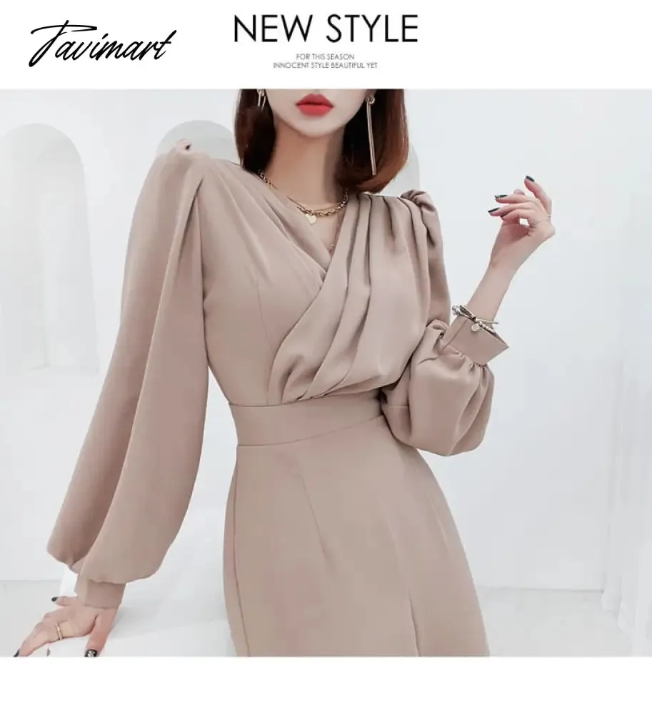 Tavimart New Spring Summer Women Casual  Wide Leg Pant Jumpsuits Female Fashion Elegant Office Lady Long Rompers