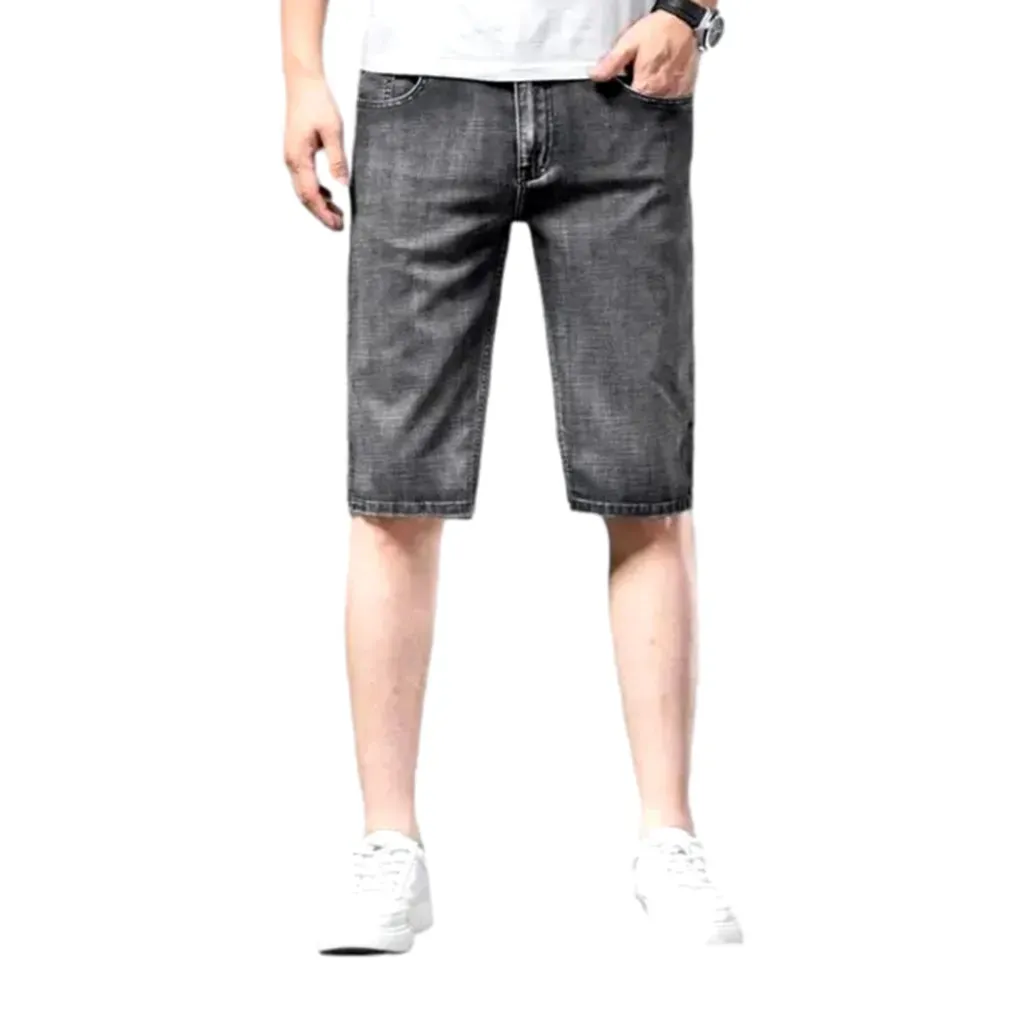 Thin denim shorts
 for men