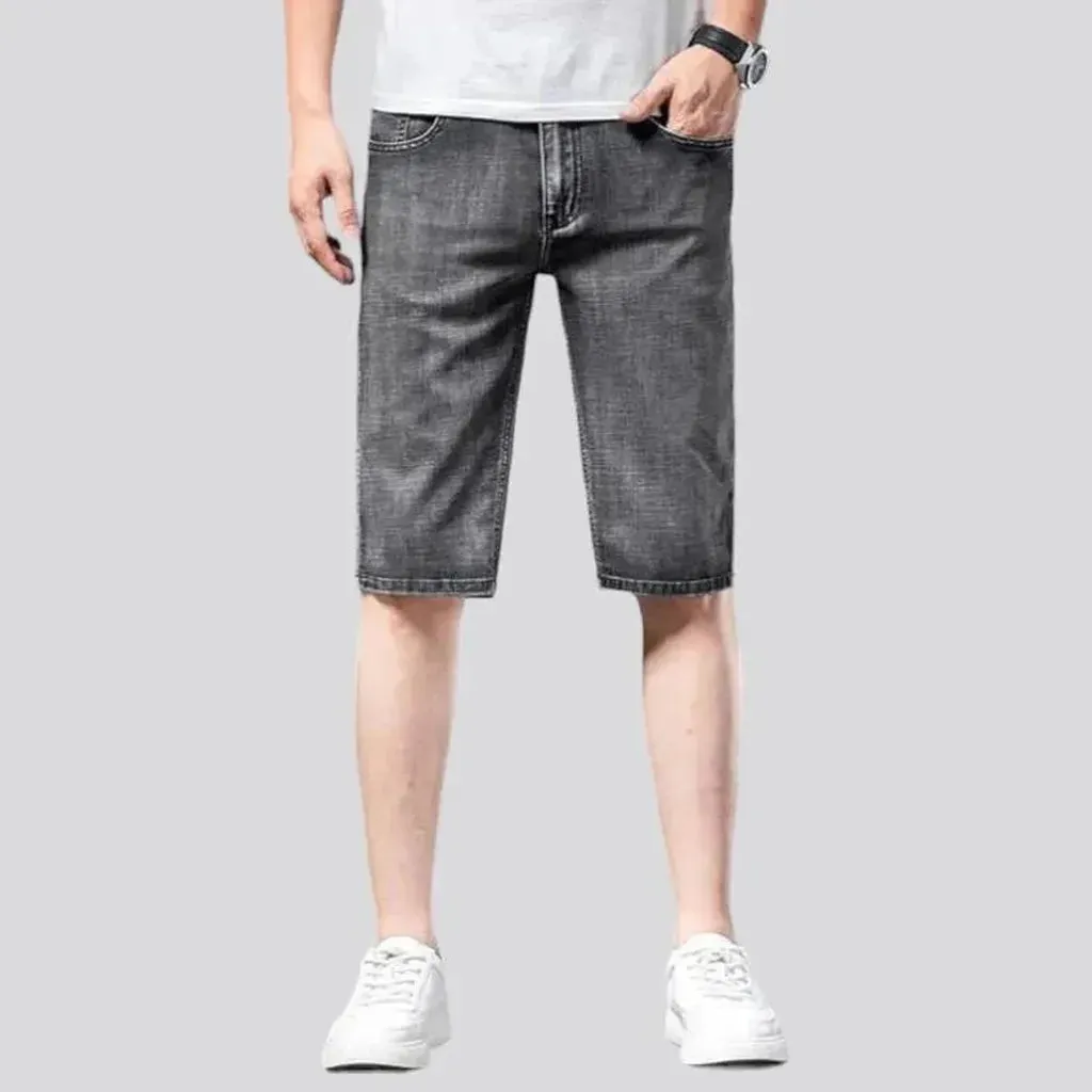 Thin denim shorts
 for men