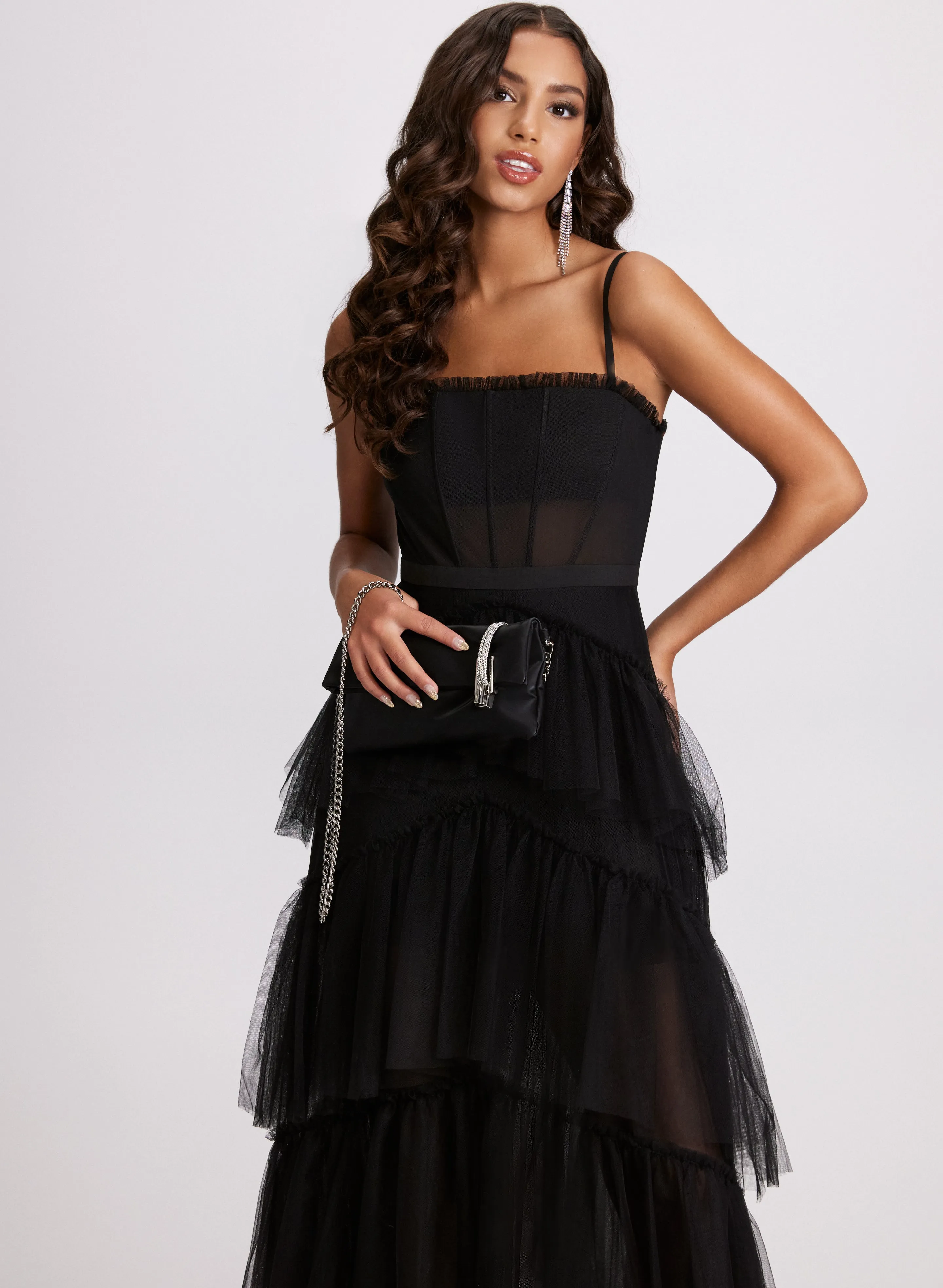 Tiered Corset-Style Dress