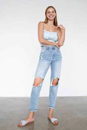 Top Choice High Waist Premium Mom Jeans