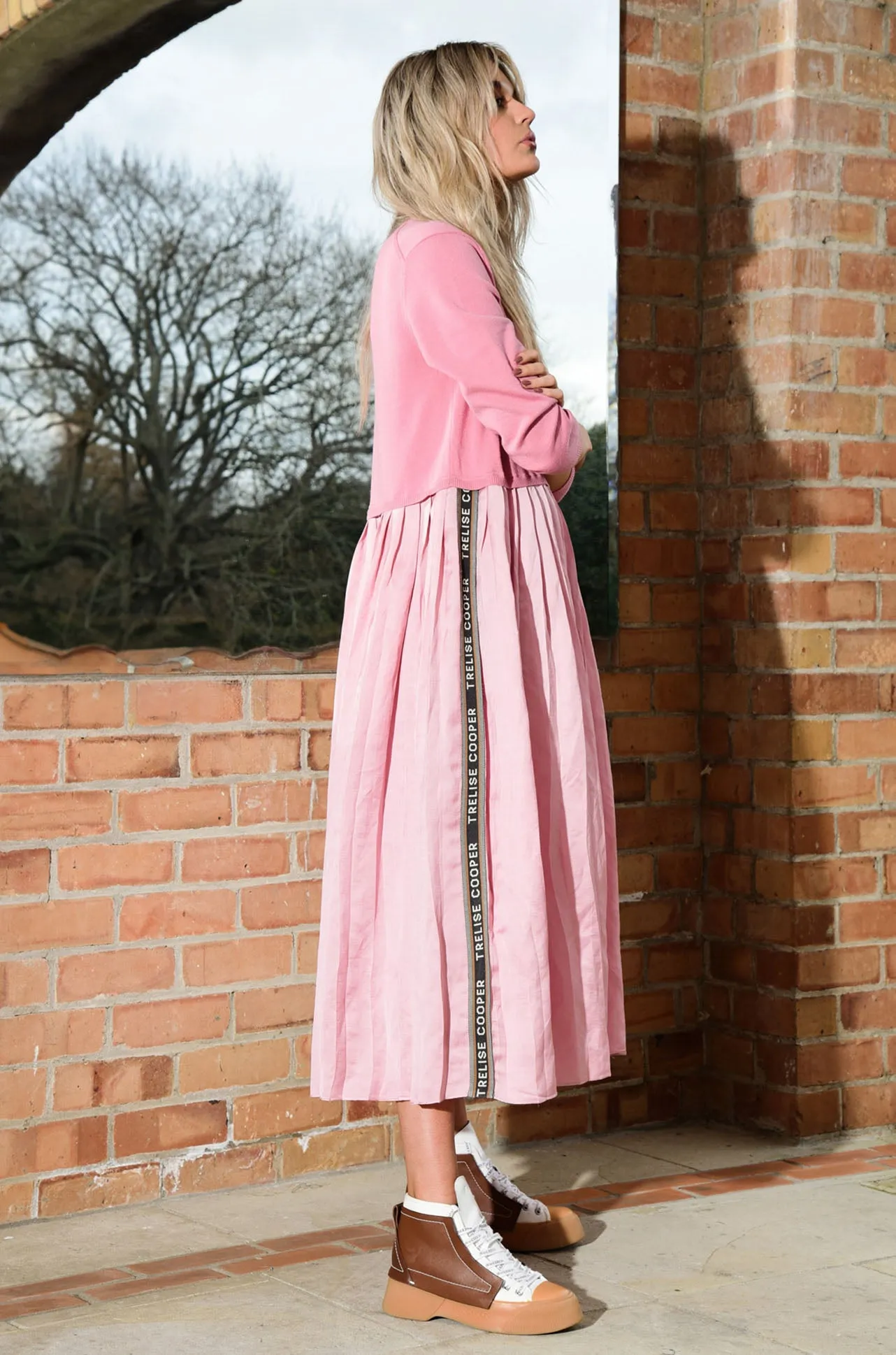 Trelise Cooper - Twill Standing Get Over Knit Dress in Pink